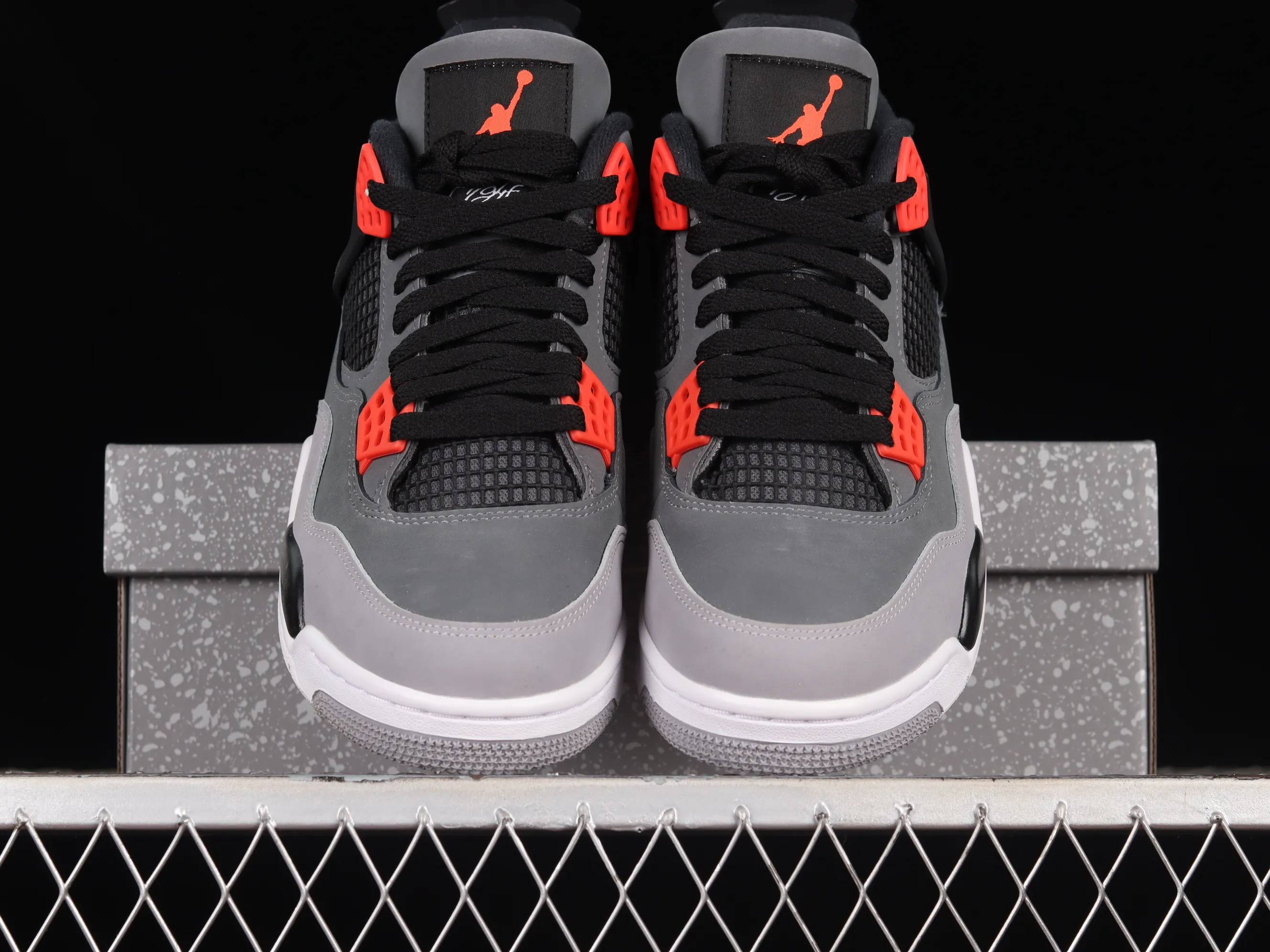 All categories Air Jordan Jordan series basketball shoes Air Jordan 4 LJR version Air Jordan 4 Retro "Infrared" AJ4 Joe 4 black gray infrared DH6927-061